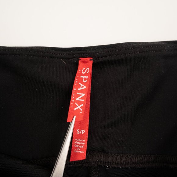 SPANX black leggings w/sheen size S - Picture 2 of 9